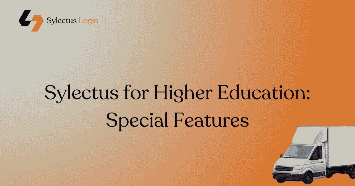 Sylectus for Higher Education: Special Features